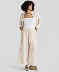 And Now This Women's Satin Pull-On Wide-Leg Pants, Macy's Exclusive