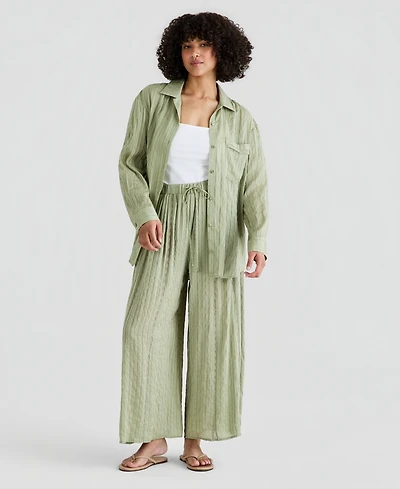 And Now This Women's Satin Pull-On Wide-Leg Pants, Macy's Exclusive