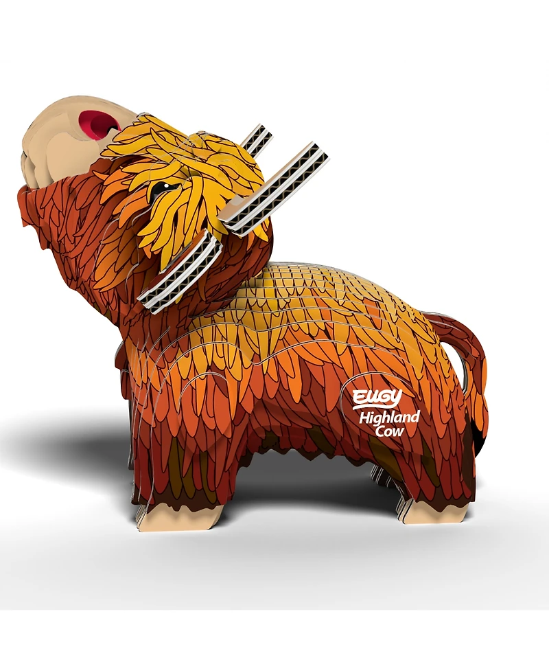 Eugy Highland Cow 3D Puzzle