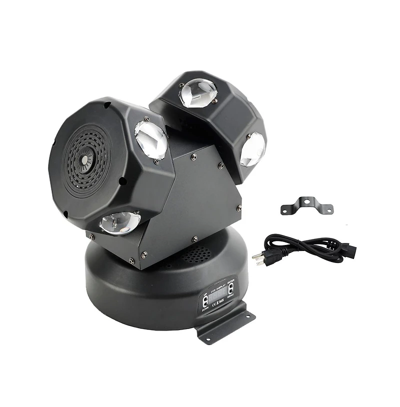 Artudatech 120W Moving Head Stage Light with 8 Rgbw LEDs & Laser, Dmx, Auto Sound Mode