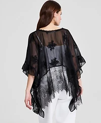 And Now This Women's Embroidered Woven Poncho, Macy's Exclusive