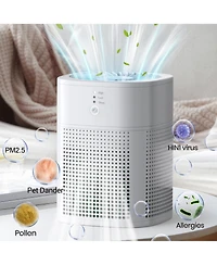 Chivalz Hepa Air Purifier with Essential Oil Diffuser for Home Bedroom, Up to 108 Sqft 2 Pack