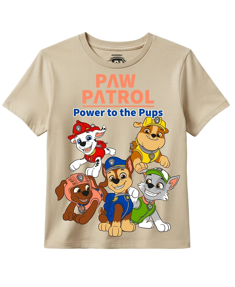 Paw Patrol Boys' 2T-7 Printed T-Shirt, Sweatshirt and Shorts, 3-Piece Set
