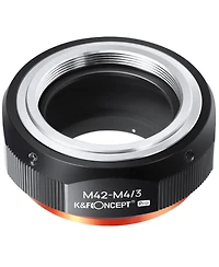 KandF Concept Kf M10125 High-precision Lens Adapter Ring, Matte Paint, Orange Secondary Oxide, M42-M4 / 3 Pro