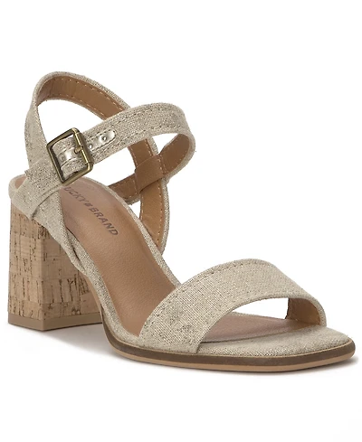 Lucky Brand Women's Hallia Block Heel Sandals