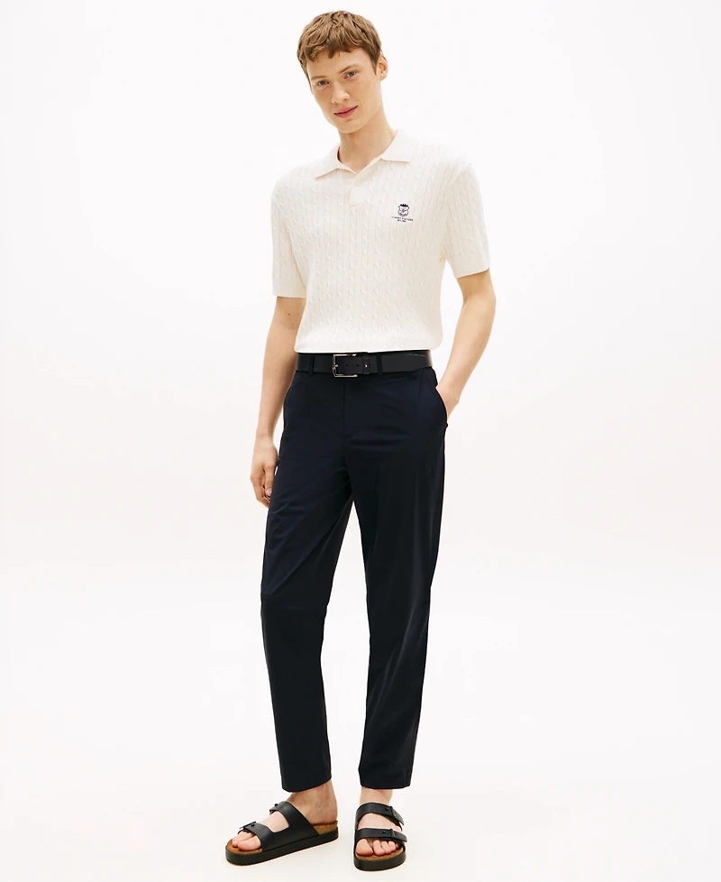 Tommy Hilfiger Men's Cable Short-Sleeve Polo Shirt