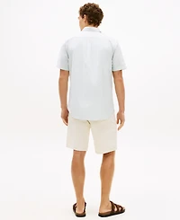 Tommy Hilfiger Men's Striped Short-Sleeve Oxford Shirt