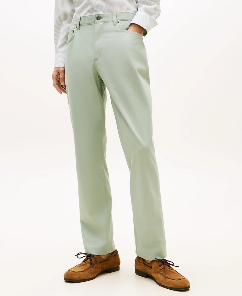 Tommy Hilfiger Men's Denton Straight-Fit Five-Pocket Stretch Twill Pants