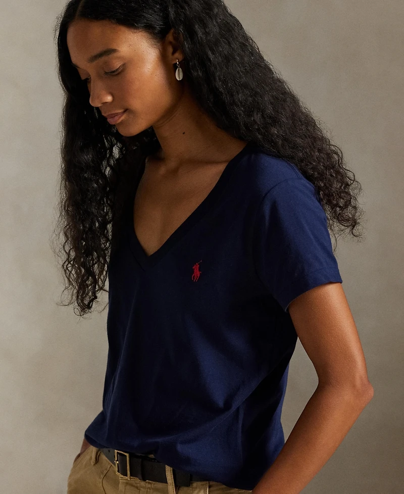Polo Ralph Lauren Women's V-Neck Short-Sleeve T-Shirt