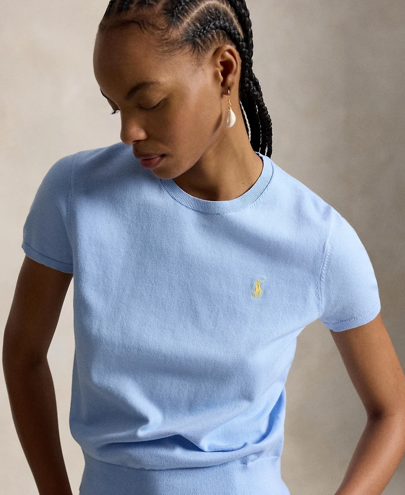 Polo Ralph Lauren Women's Short-Sleeve Crewneck Sweater