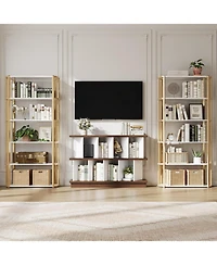 gaomon 8 Cube Storage Shelf Organizer with 10 Removable Back Panels, Open Display Bookcase for Living Room and Bedroom