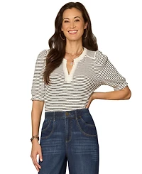 Democracy Women's Mandarin Collar Top