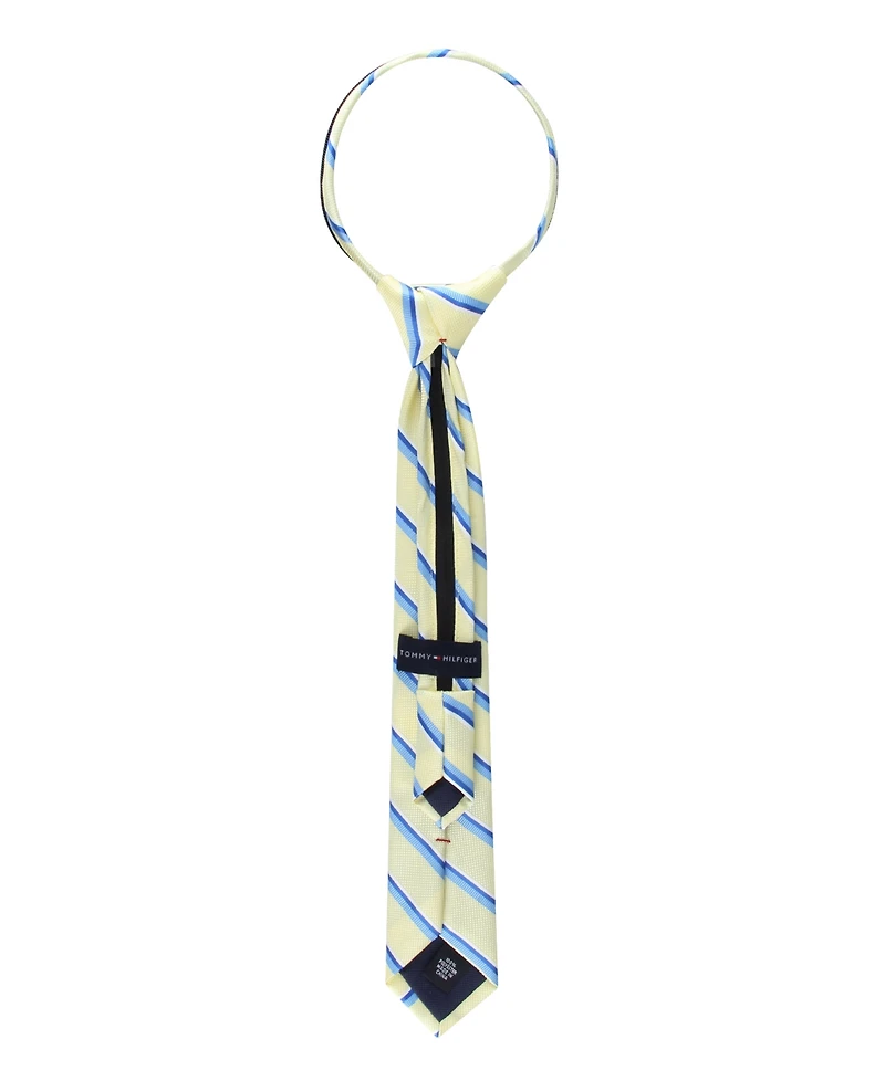 Tommy Hilfiger Baby Boys' Falmouth Stripe Pre-Tied Zipper Tie