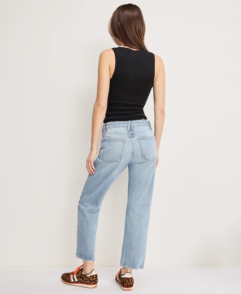 Good American Women's Straight Ankle Jeans