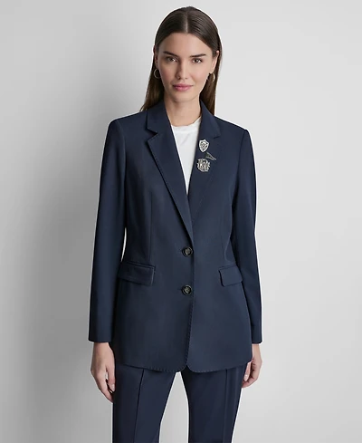 Dkny Women's Notch Lapel Collar Blazer