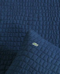 Lacoste Home Croc Scale Cotton 2-Pc. Quilt Set, Twin
