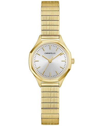 Caravelle Women's Vintage Gold-Tone Stainless Steel Expansion Watch, 24mm