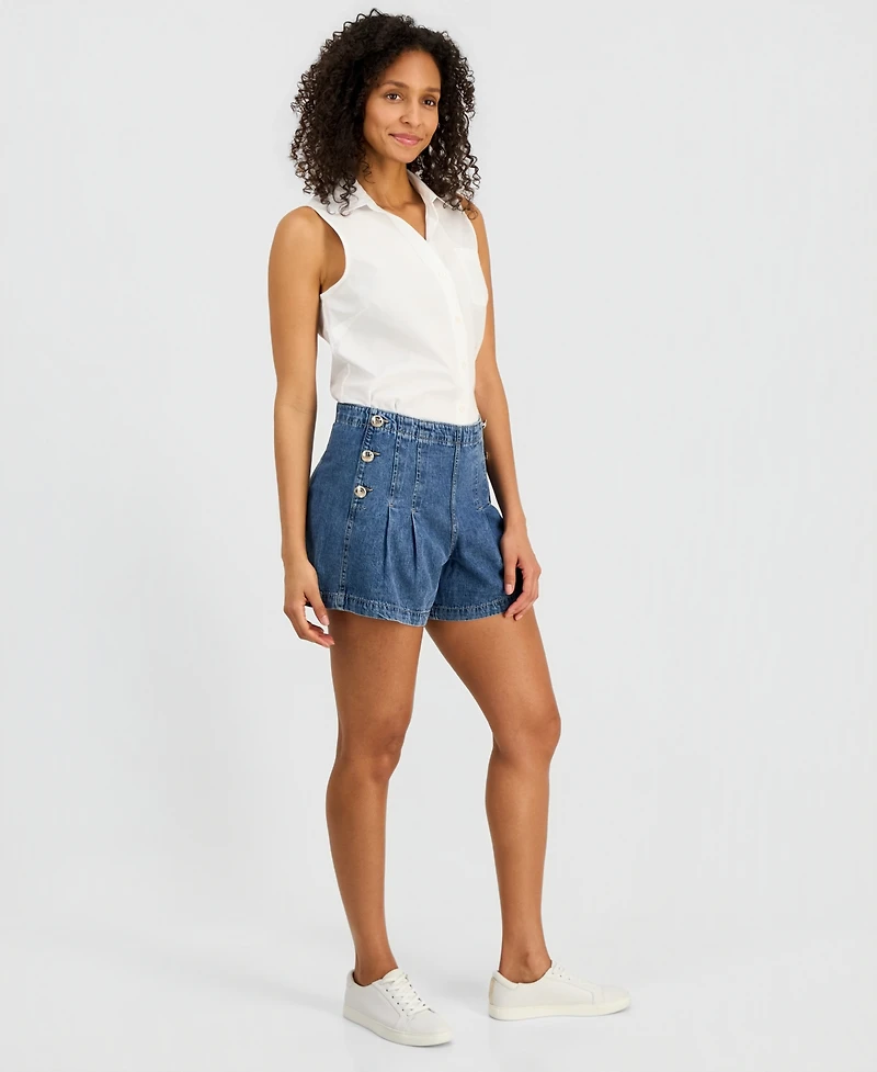 Nautica Women's Denim Sailor Shorts