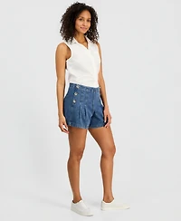 Nautica Women's Denim Sailor Shorts
