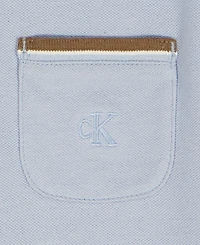 Calvin Klein Baby Boys' Tipped Polo Shirt and Twill Shorts, 2-Piece Set