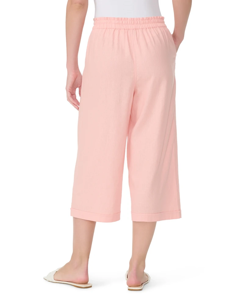 Gloria Vanderbilt Women's Rainey Wide-Leg Crop Pants