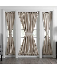 Elrene Home Fashions Colette Faux Silk French Door Window Panel