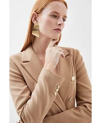 Karen Millen Women's Tailored Button Military Blazer