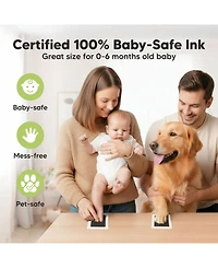 KeaBabies 2pk Inkless Ink Pad for Baby Hand and Footprint Kit, Clean Touch Dog Paw, Nose Print & Pet Safe