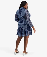 On 34th Trendy Plus Tie-Belt Shirtdress, Macy's Exclusive