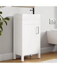 gaomon “16″ Freestanding Bathroom Vanity with Sink, Soft Close Doors & Drawer