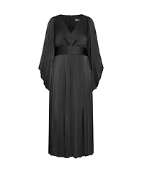 City Chic Women's Carmina Pleat Maxi Dress