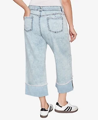 Ruby Rd. Plus Comfort Waist Wide Leg Cropped Jeans
