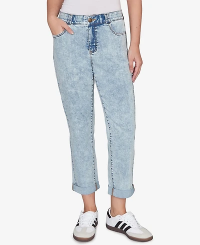 Ruby Rd. Plus Comfort Waist Stretch Denim Girlfriend Jeans