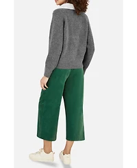 Yumi Women's Collar Detail Knitted Jumper
