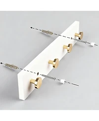 Yigii 16" Aluminum Wall Hooks, Easy Install, Durable, Safe Design, Multi-Use