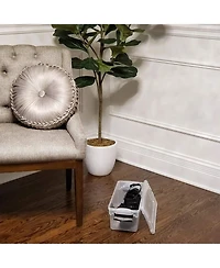 Homz 7.5 Qt Clear Storage Organizing Container Bin with Latching Lids, (5 Pack)