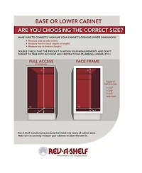 Rev-a-Shelf 5WB1-1222CR-1 12"x22" Single Pull Out Basket (Refurbished)