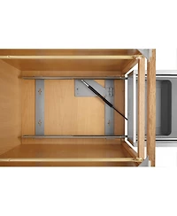 Rev-a-Shelf Double Pullout Kitchen Trash Can 50 qt., Silver, 5149-2150DM-217