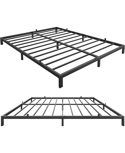 gaomon 6 Inch Full Bed Frame No Box Spring Needed, Low Profile Bed Frame Heavy Duty Metal Platform Full Non-Slip Metal Bed Frame