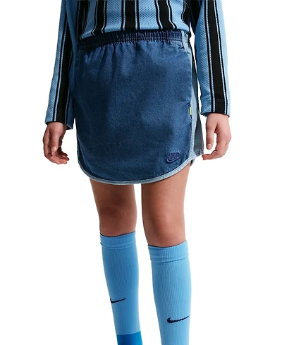 Nike Girls' 7-16 Sportswear Collection Pull-On Denim Skirt