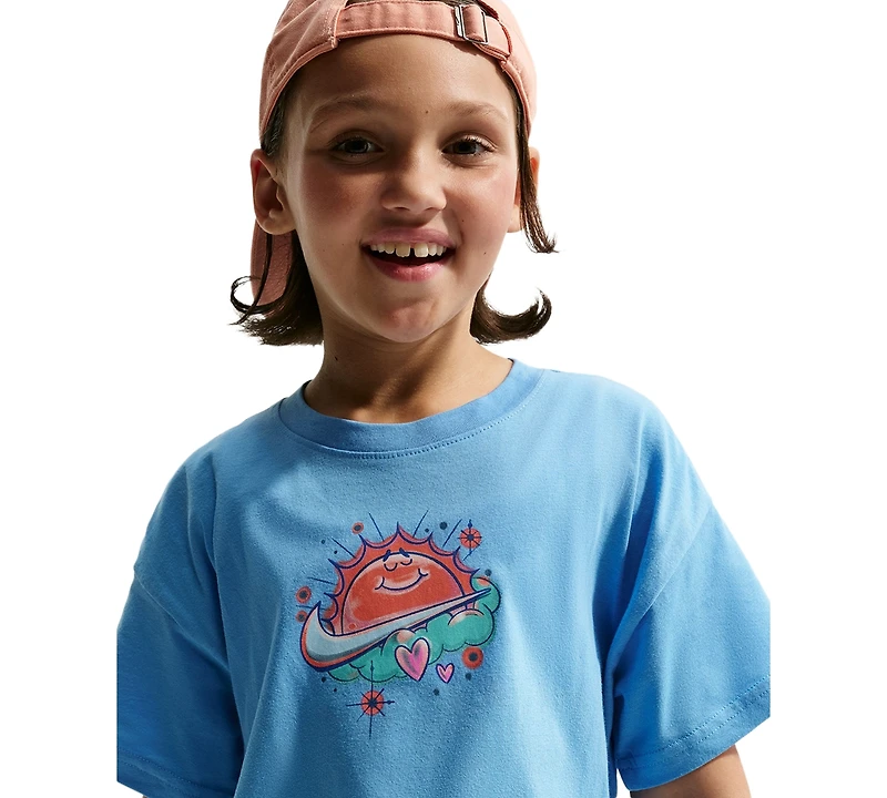 Nike Girls' 7-16 Sportswear Crewneck T-Shirt