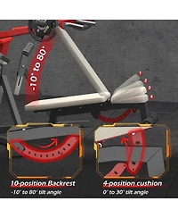 Aecojoy 3-in-1 Adjustable Weight Bench Chest Press Workout Machine for Home Gym