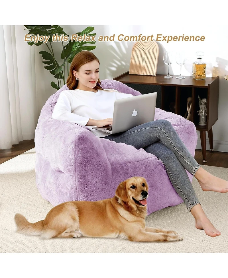 gaomon 39-Inch Foam-Filled Bean Bag Chair