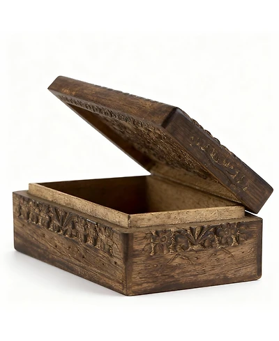 Yigii Handmade Wooden Box Organizer - Yin Yang Design