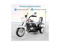 Slickblue Kids 6V Electric 3-Wheel Motorbike Ride-On with Light and Horn