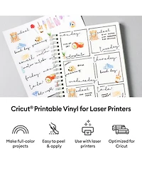 Cricut 8.5" x 11" White Printable Vinyl Sheets 25 Count