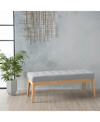 Streamdale Furniture Mid-Century Modern Tufted Bench with Versatile Charm