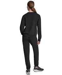 Dkny Sport Women's Crew Neck Pull-On Sweatshirt