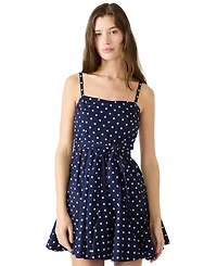 Bb Dakota Women's Dasia Square Neck Polka-Dot Dress