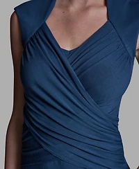 Bcbg Women's V-Neck Sleeveless Wrap Detail Top